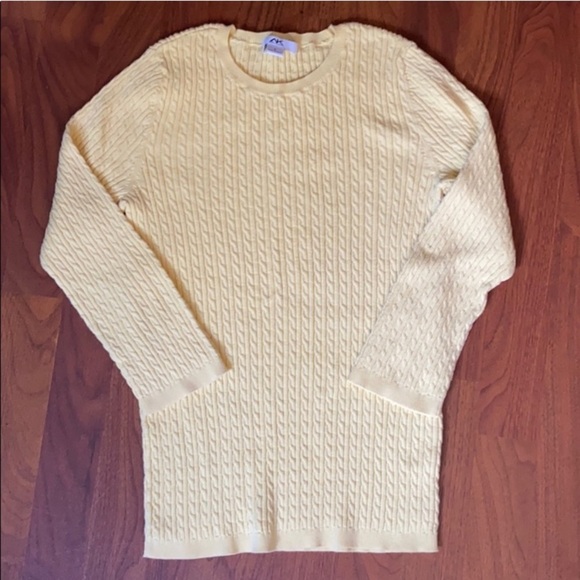 Anne Klein Yellow Sweater - Picture 1 of 4